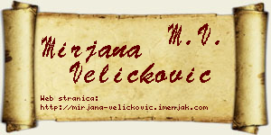 Mirjana Veličković vizit kartica